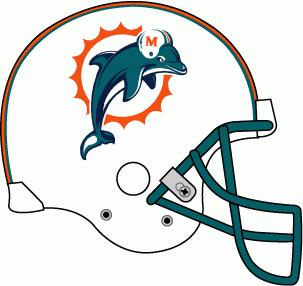 Miami Dolphins 1997-2012 Helmet Logo cricut iron on